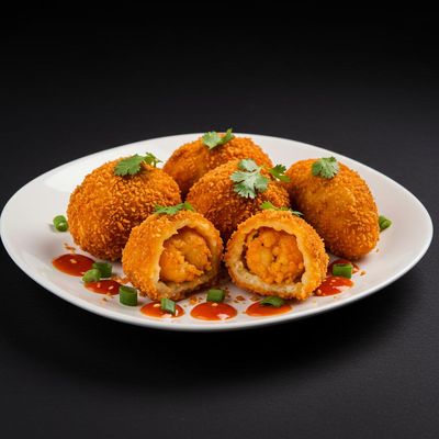 Prawns Kurkure Momo